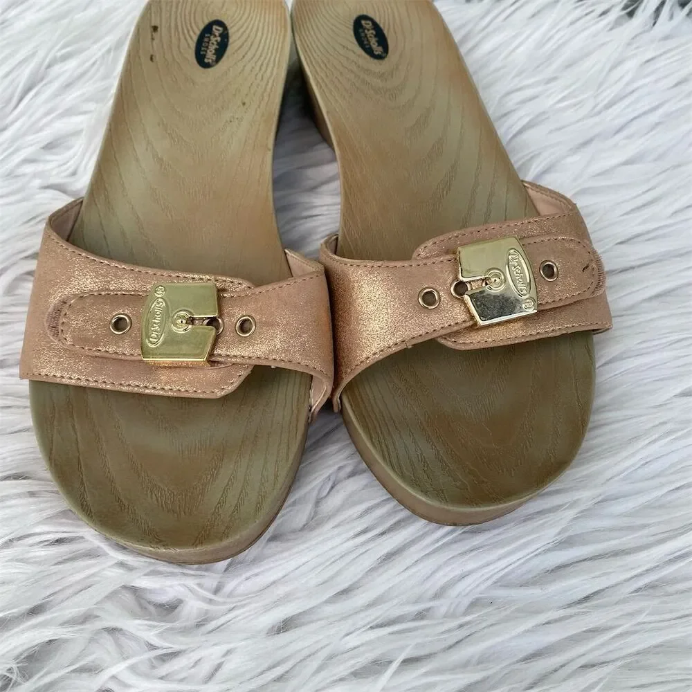 Dr. Scholl's Women's Slide Sandals Pink Size 7M Casual Comfort